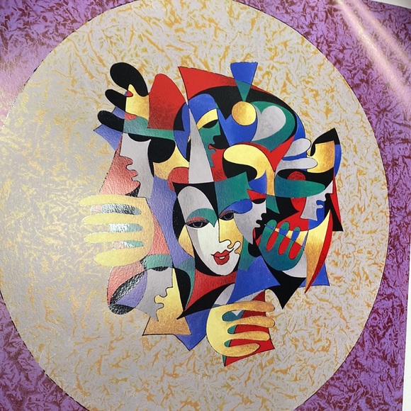 Unframed Anatole Krasnyansky Musical Sphere Seriolithograph 25-1/4" x 24" - Picture 3 of 3